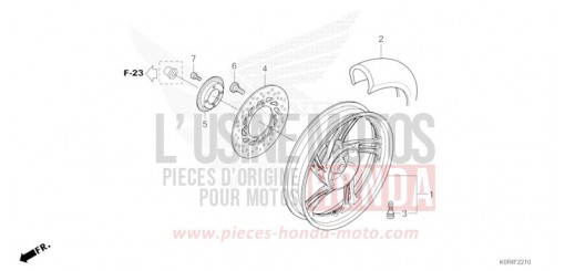 RUOTA POSTERIORE SH125ADP di 2023
